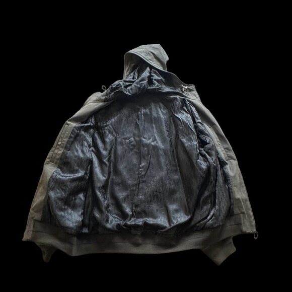 DIOR Large Grey Leather Fur Men's Jacket - Picture 3 of 6